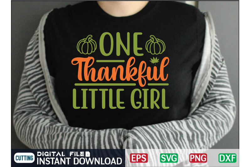 one-thankful-little-girl-svg-design