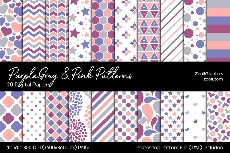 purple-grey-and-pink-digital-papers
