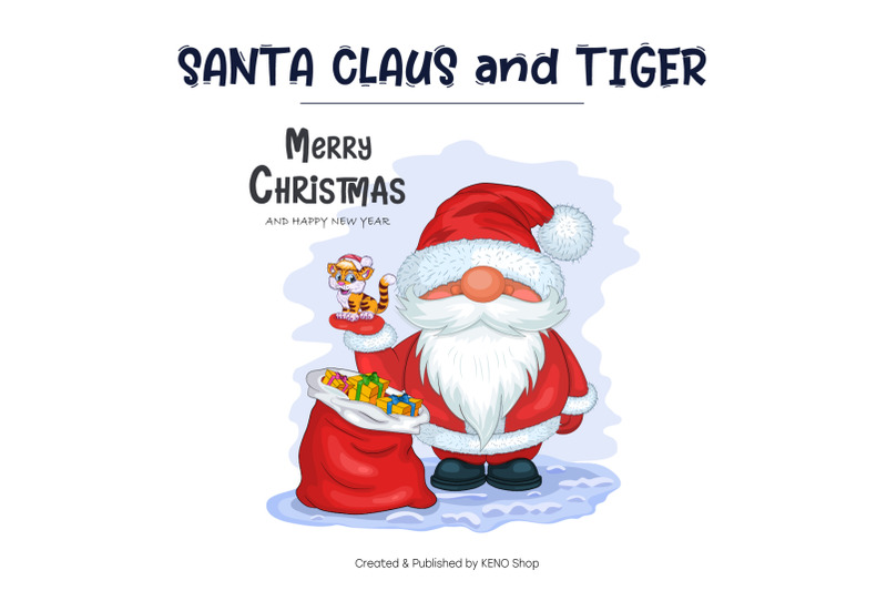 santa-claus-with-tiger