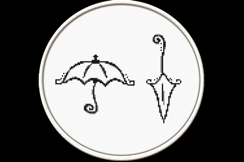 glamorous-umbrella-pdf-downloadable-printable-cross-stitch-pattern