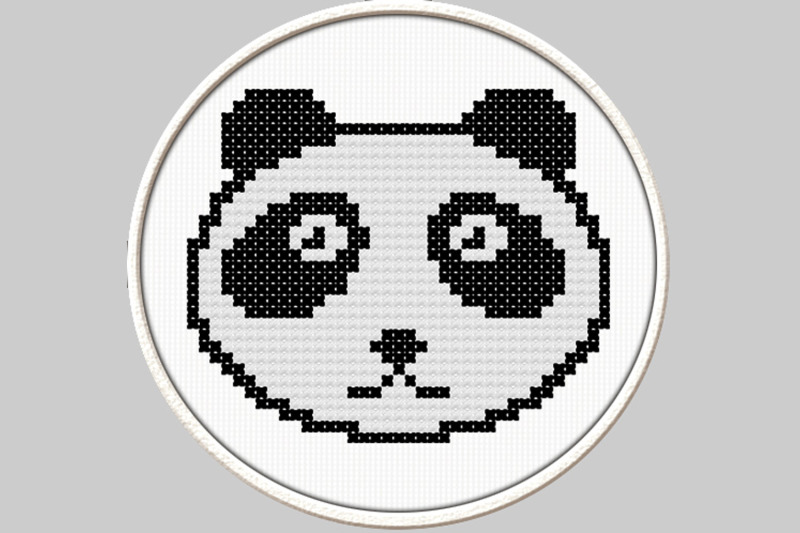 panda-face-pdf-downloadable-printable-cross-stitch-pattern