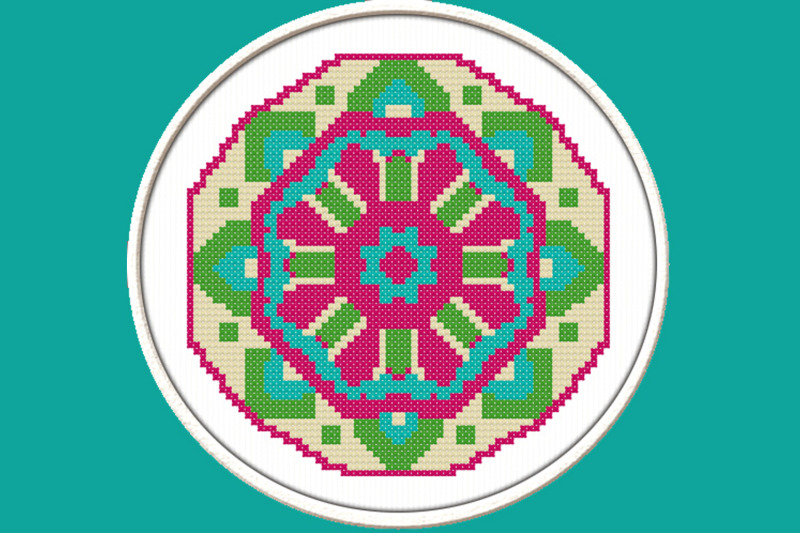 mandala-pdf-downloadable-printable-cross-stitch-pattern