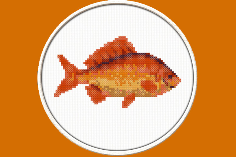 goldfish-pdf-downloadable-printable-cross-stitch-pattern