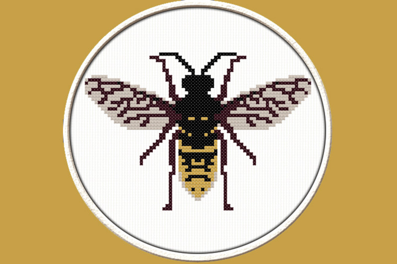 wasp-pdf-downloadable-printable-cross-stitch-pattern