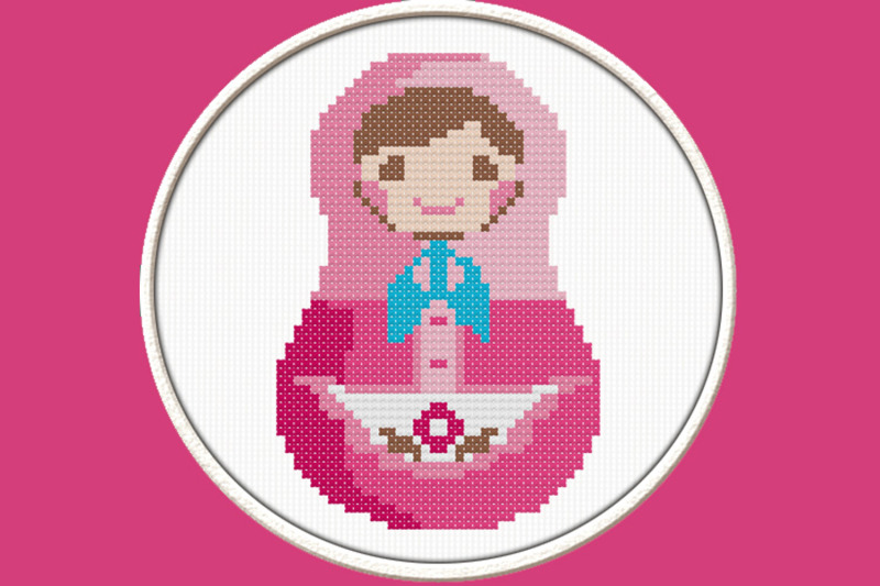 pink-matryoshka-pdf-downloadable-printable-cross-stitch-pattern