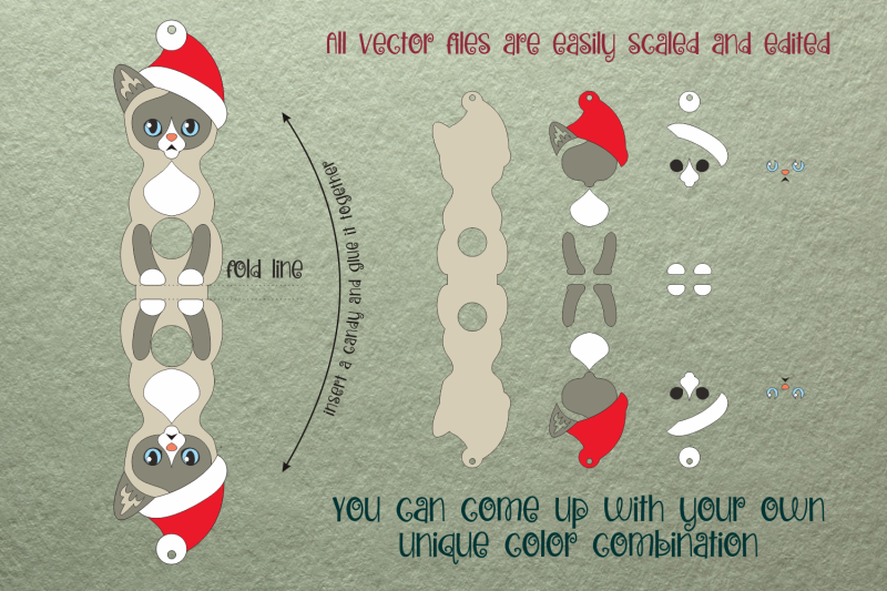 snowshoe-cat-christmas-ornament-template