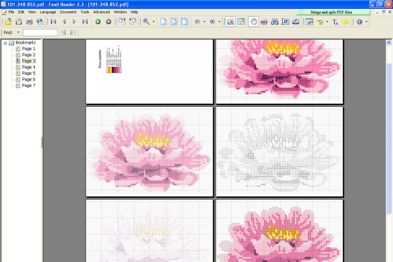 lotus-flower-pdf-downloadable-printable-cross-stitch-pattern