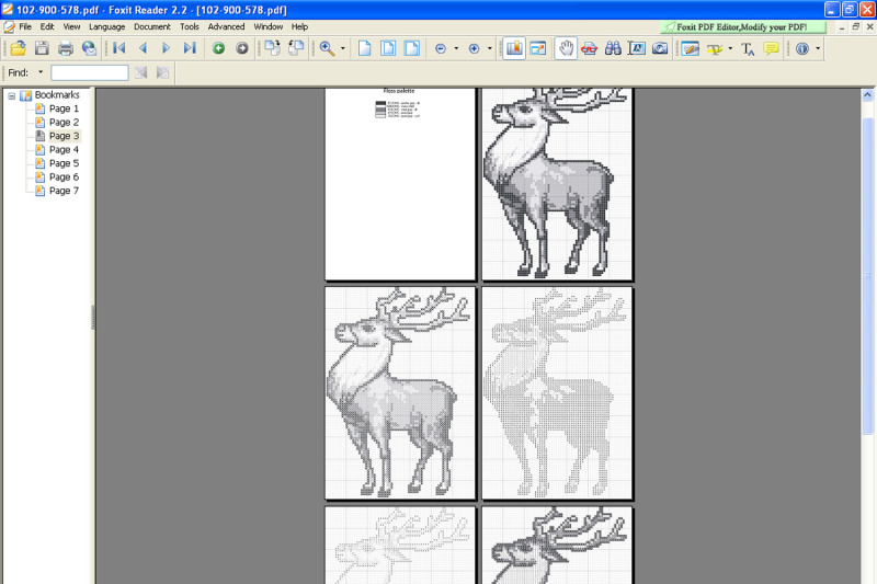 reindeer-pdf-downloadable-printable-cross-stitch-pattern