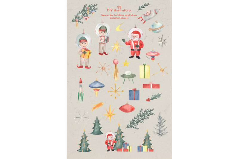 space-age-christmas-watercolor-clipart-amp-patterns