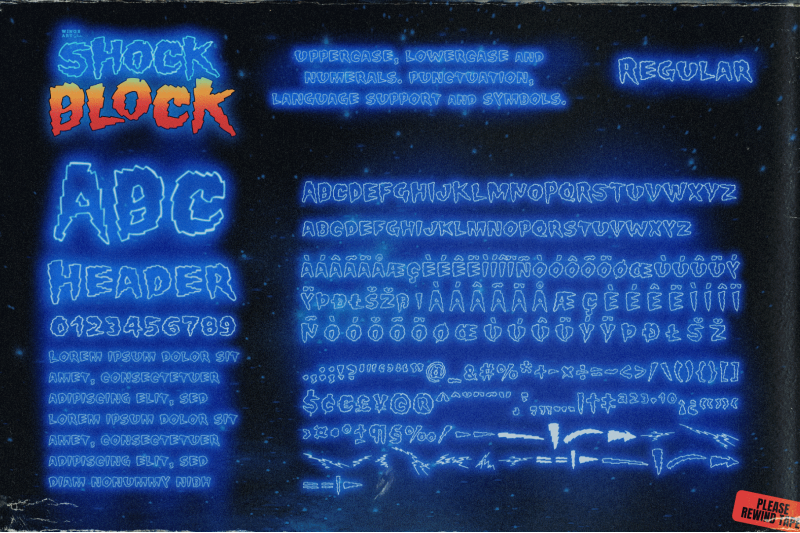 shock-block-an-electrifying-retro-horror-font
