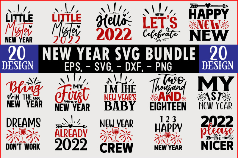 new-year-svg-t-shirt-design-bundle