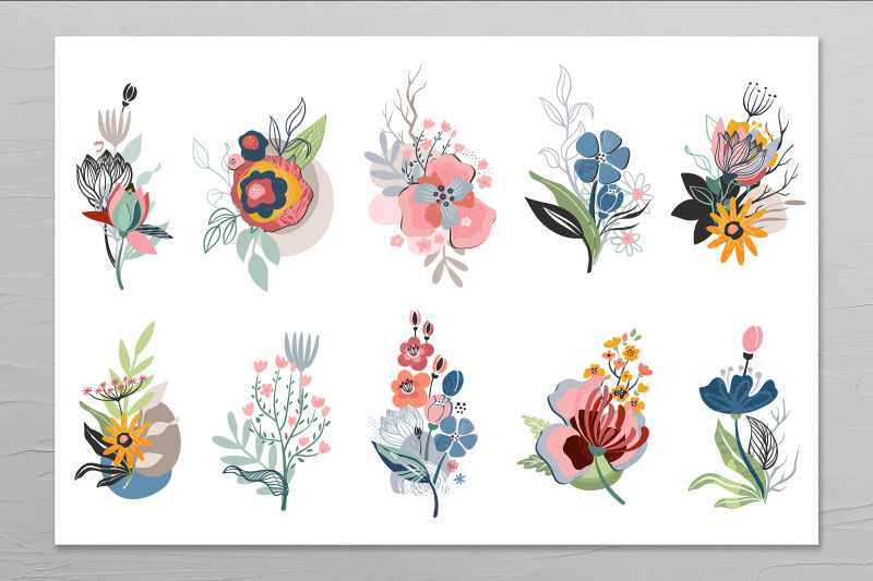 abstract-floral-vector-set