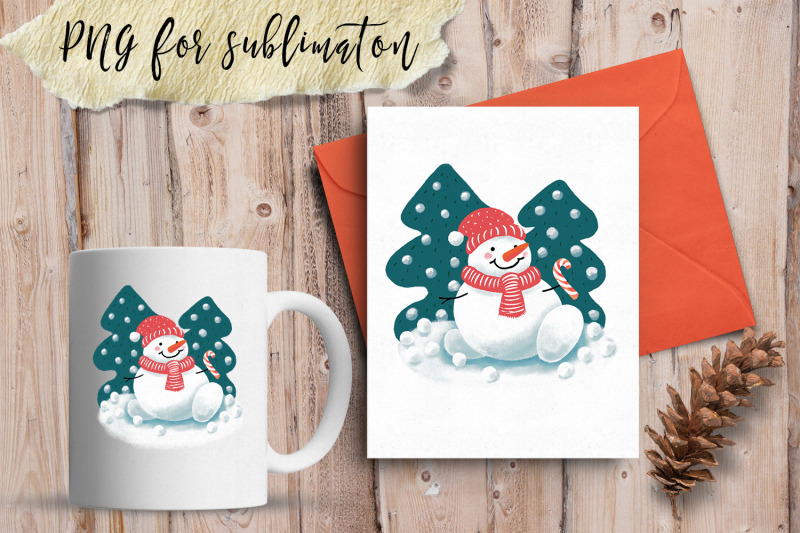cute-snowman-sublimation-christmas-design-for-printing