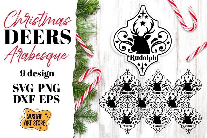 christmas-deers-arabesque-svg-bundle-9-design