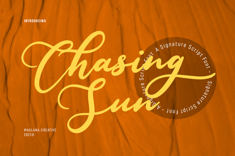 chasing-sun-script-font