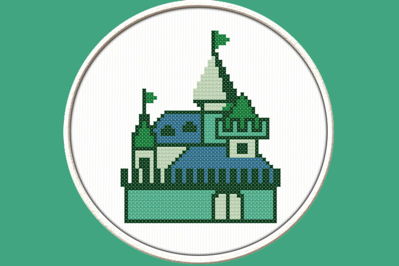 green-castle-pdf-downloadable-printable-cross-stitch-pattern