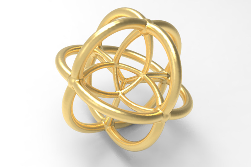 coxeter-polytope-bead-scientific-math-art-pendant-3d-model