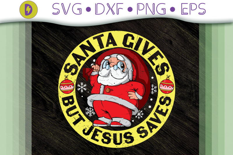 santa-gives-jesus-saves