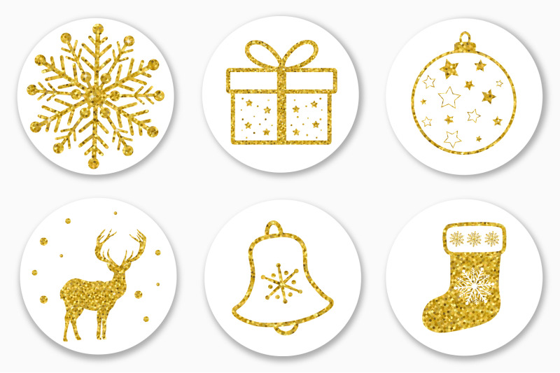 christmas-sticker-black-and-gold-glitter-stickers-printable