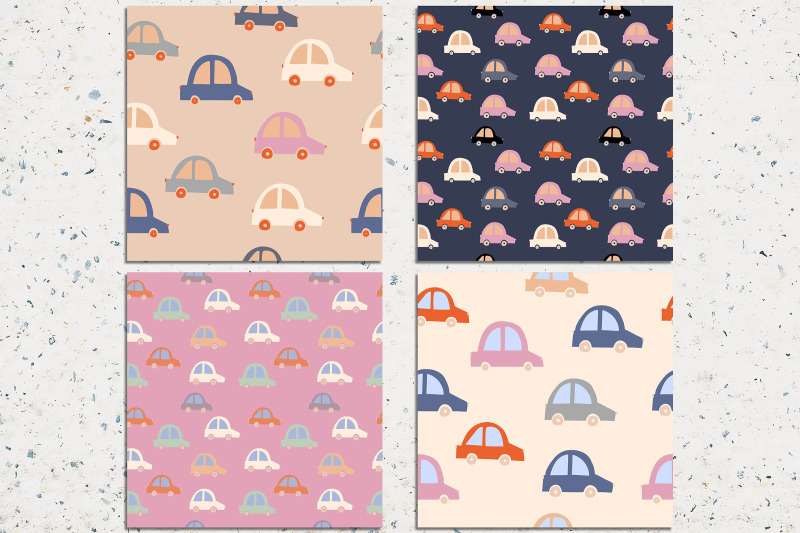 cute-cars-seamless-patterns