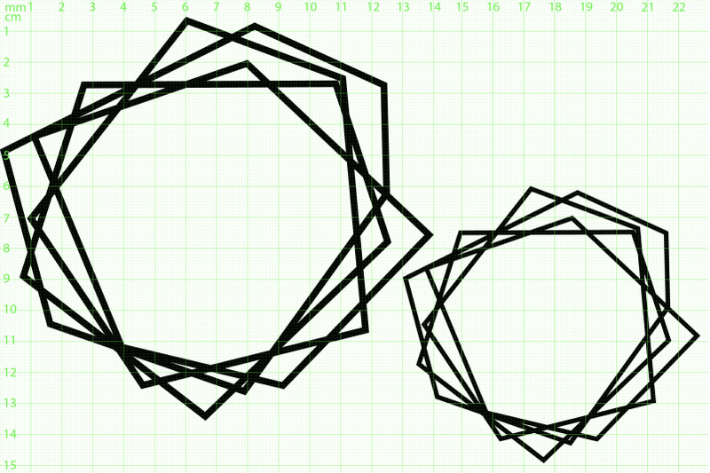 geometric-double-polygonal-frames-svg