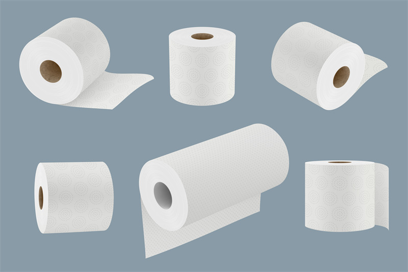 toilet-paper-white-soft-kitchen-towel-roll-for-hygiene-3d-realistic-t