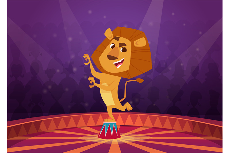 lion-in-circus-wild-angry-lion-acrobat-jumping-in-fire-circle-circus