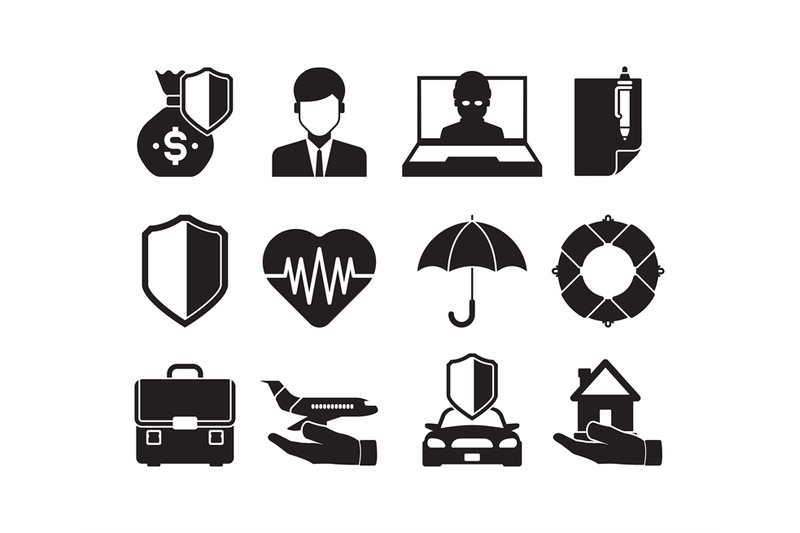 insurance-silhouettes-protective-life-property-disaster-home-travel-o