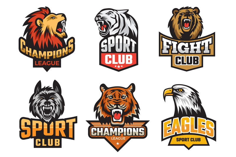 sport-emblem-pack-wild-animals-stylized-picture-for-logo-or-team-badg