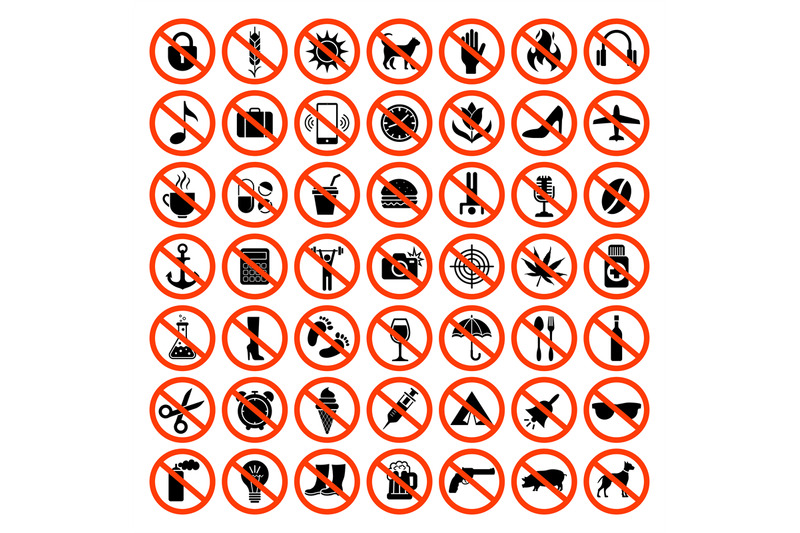 forbidden-icons-prohibiting-red-symbols-no-motorcycle-animals-guns-so