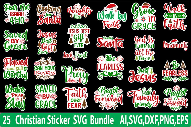 christian-sticker-svg-bundle