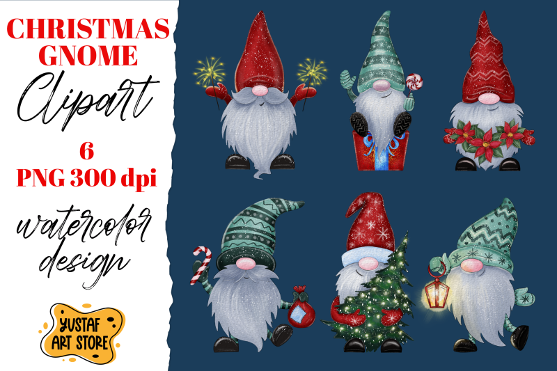 christmas-gnomes-watercolor-clipart-6-funny-gnomes