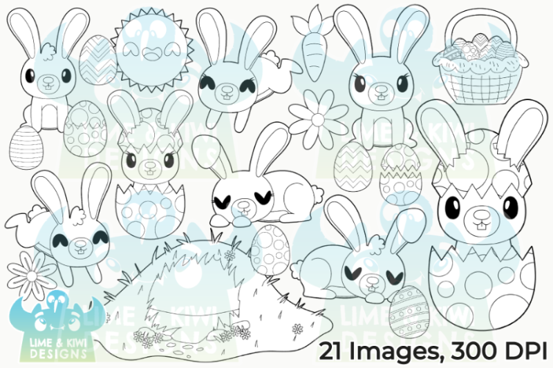 easter-rabbits-digital-stamps-lime-and-kiwi-designs