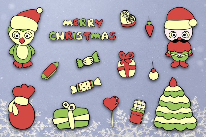 christmas-clip-art-png-hand-drawn-colorful-vector-christmas-clipart