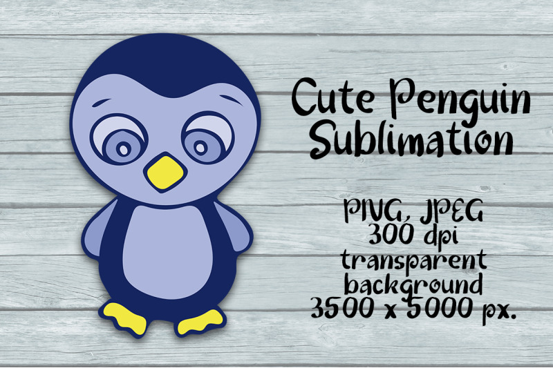 cute-penguin-sublimation-png-design-animal-clipart