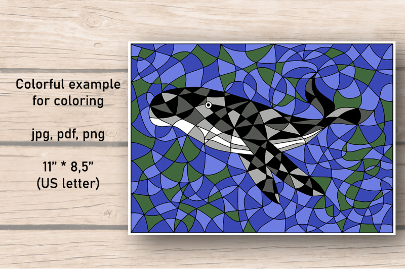 whale-coloring-page-stained-glass-coloring-book