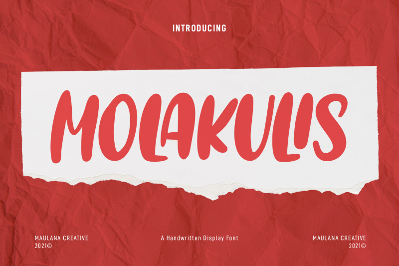 molakulis-handwritten-display-font