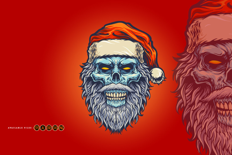 head-angry-skull-santa-claus-christmas-illustrations