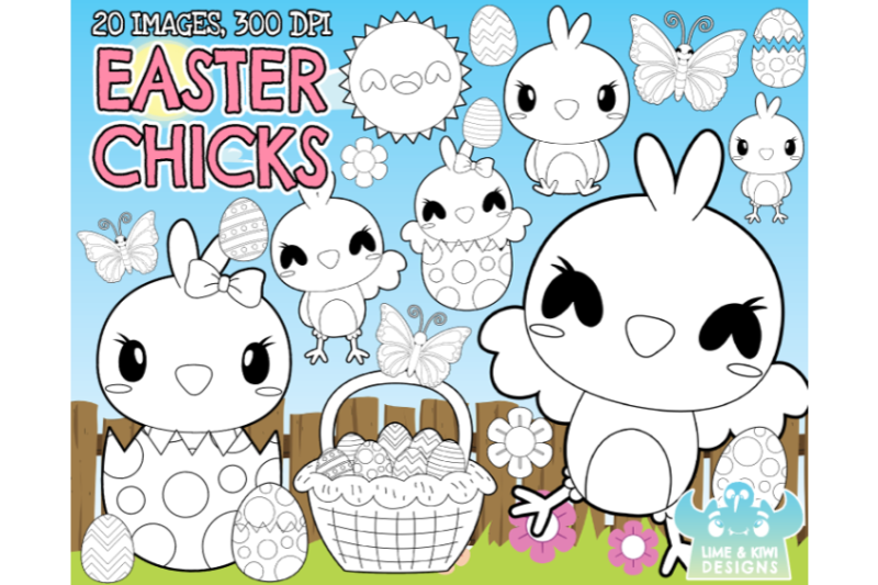 easter-chicks-digital-stamps-lime-and-kiwi-designs