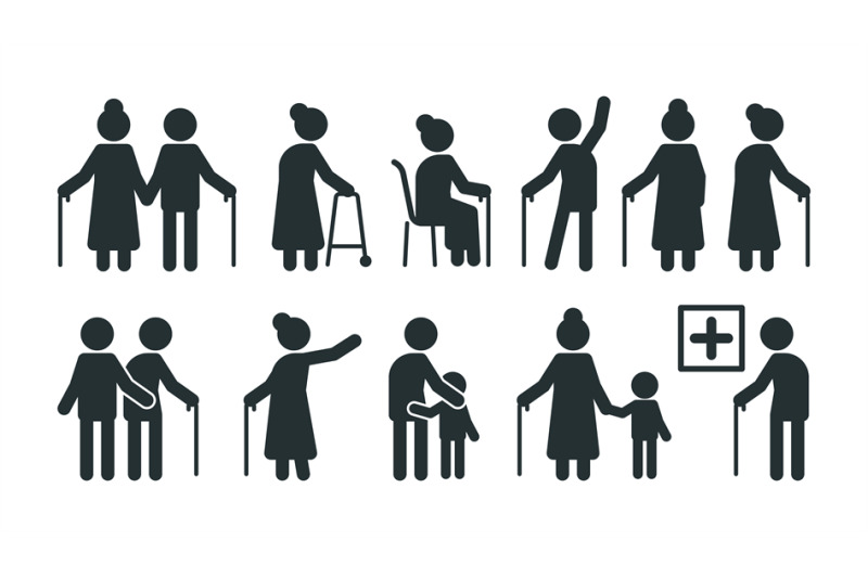 elderly-people-symbols-old-persons-stylized-pictogram-seniors-in-vari