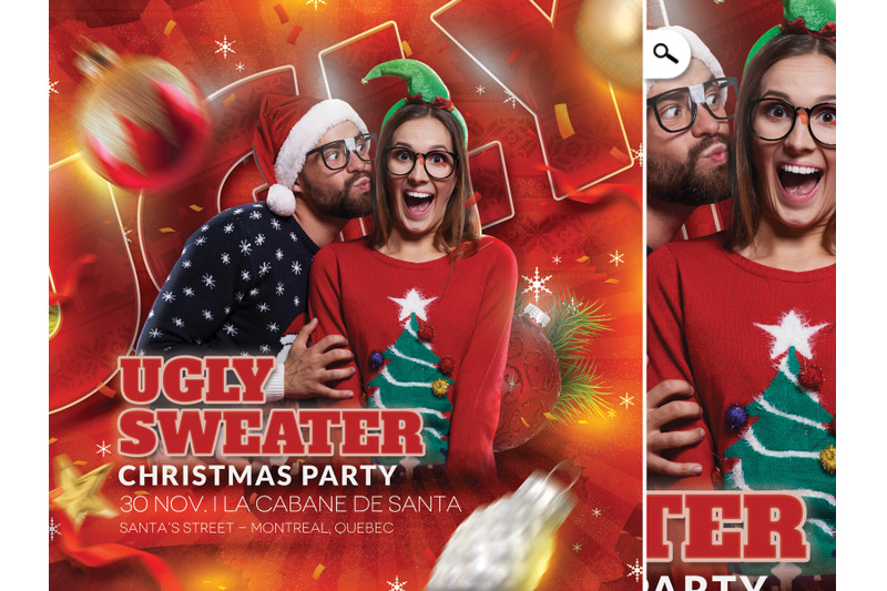 ugly-sweater-christmas-party-flyer