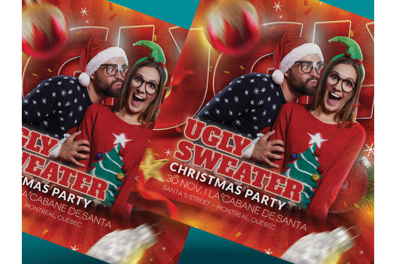 ugly-sweater-christmas-party-flyer