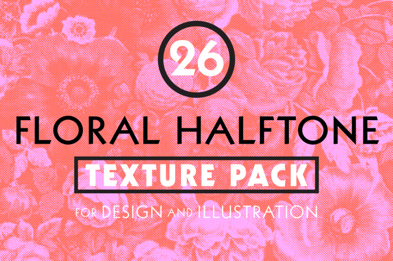 floral-halftone-texture-pack