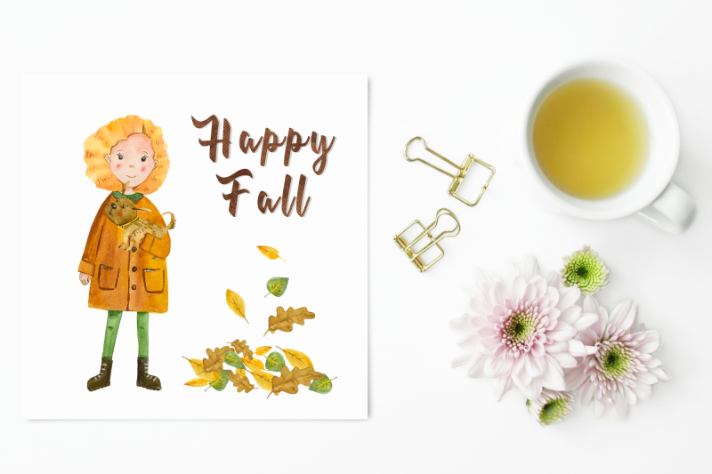 girl-in-fall-watercolor-clip-art-set