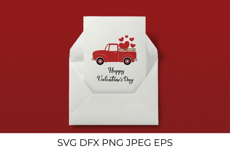 valentines-truck-vintage-pickup-delivers-hearts-happy-valentines-d