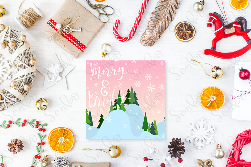 cute-vintage-christmas-new-year-gifts-mock-up