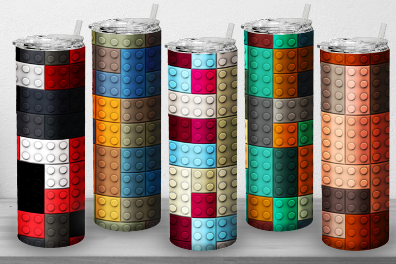 10-tumbler-straight-20-oz-sublimation-lego-brick-wrap-design