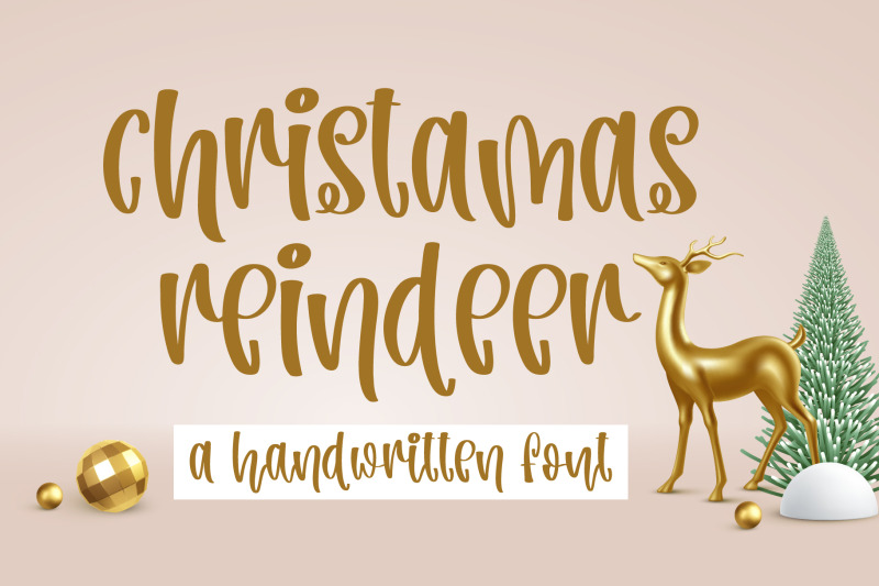 christmas-reindeer-a-handwritten-font