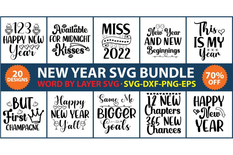 new-year-svg-bundle