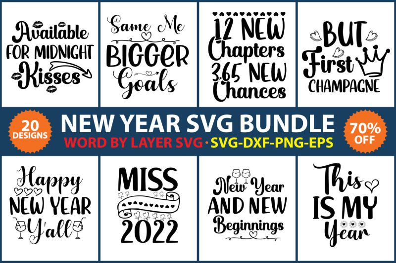 new-year-svg-bundle